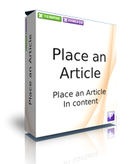 Place an Article for Joomla!